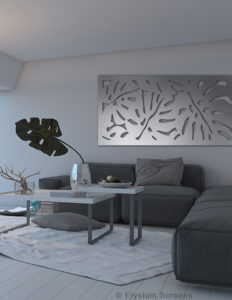 Elysium Decorative Screens Dining Room with Monsterra Decorative Screen