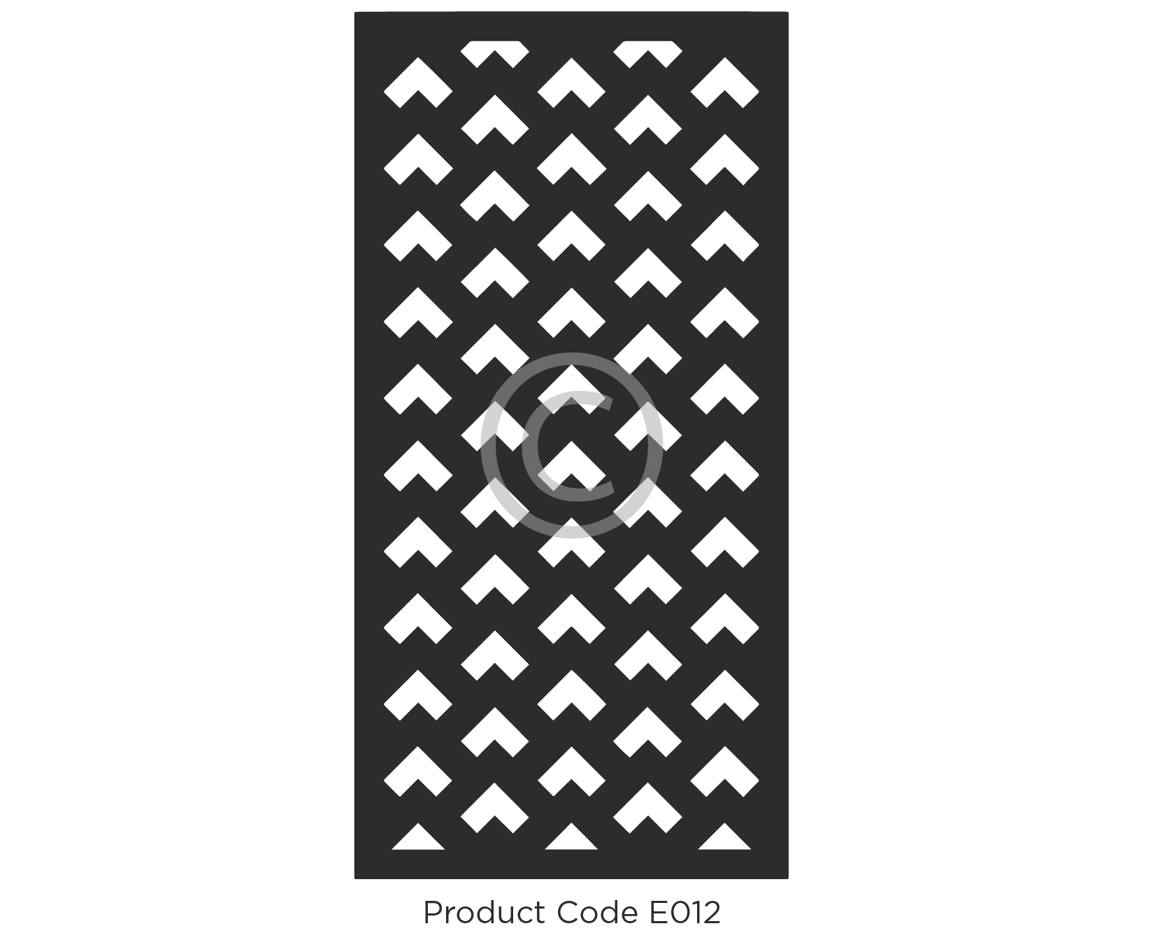 Elysium Decorative Screen Product Code E012 Geometric Design of right angle pattern