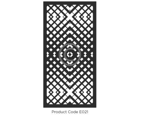 Elysium Decorative Screen Product Code E021 Geometric Design of a gradient effect with darker centre