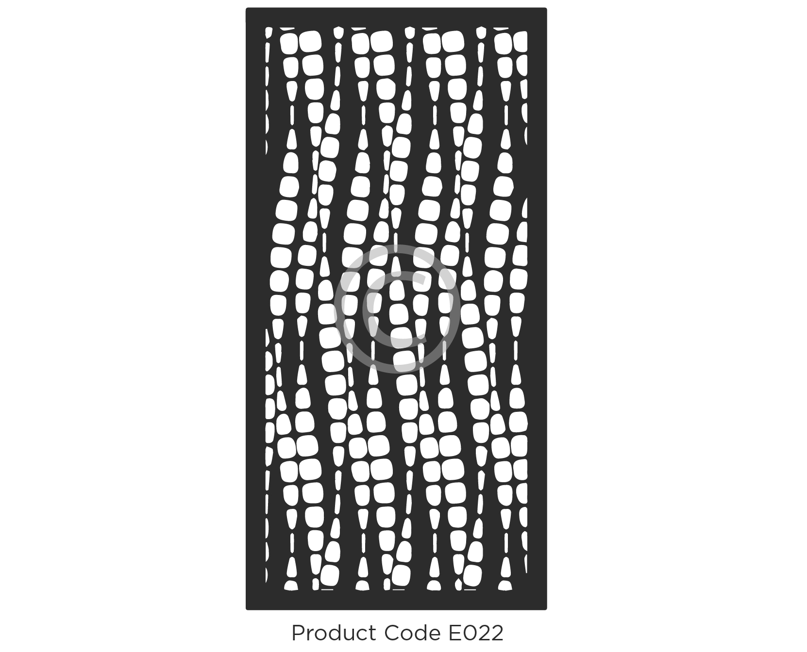 Elysium Decorative Screen Product Code E022 Organic Design of microscopic pattern