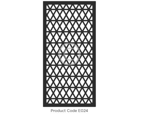 Elysium Decorative Screen Product Code E024 Geometric Design of angular lines