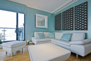 Elysium Decorative Screens House With Lounge Room and Panel of Decorative Screens as Wall Art