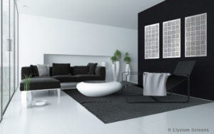 Elysium Decorative Screens Modern House With Three Metal Screens as Decorative Screen Wall Art