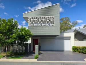 Elysium Decorative Screens Gallery Image House with Verandah wrapped in a decorative privacy screen