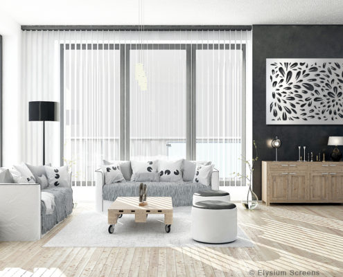 Elysium_Screens_Lounge_Floral_design Elysium Decorative Screens Gallery Image Lounge Room with a decorative screen as a feature artwork