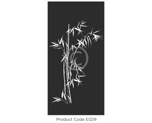 Elysium Decorative Screen Product Code E029 Organic Design of Private Bamboo leaves