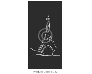 Elysium Decorative Screen Product Code E029 Design of Eiffel Tower