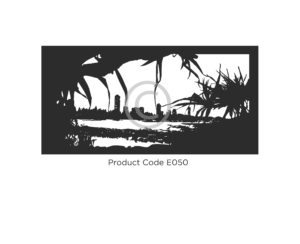 Elysium Decorative Screens Design E050 Botanical Oceanscape design of Gold Coast beach