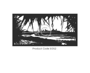 Elysium Decorative Screens Burleigh Heads beach Australia Pandanus tree overlooking waves
