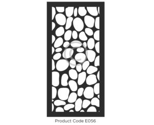 Elysium Decorative Screen Botanical design E056 Pebbles Close up
